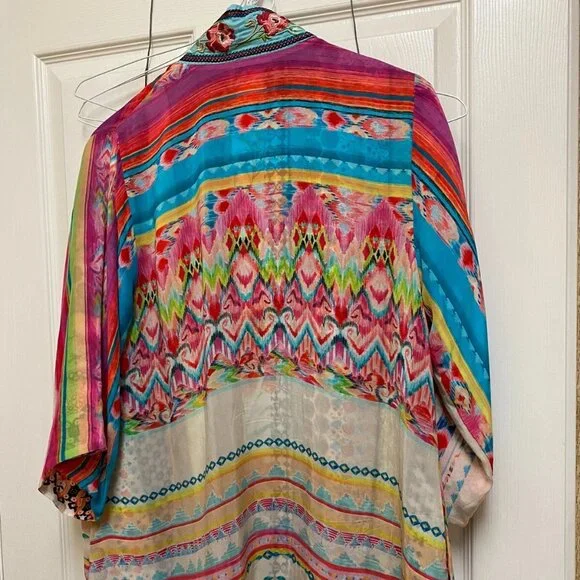 Johnny Was Maci Georgette Reversible Kimono NWOT - Picture 6 of 7